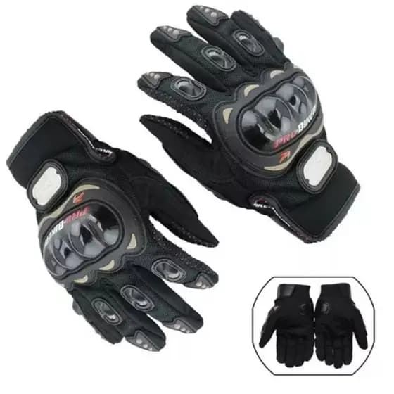 Luva Pro Biker Preta - Segurança e Conforto para Motociclistas em Aventuras Radicais