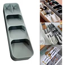 Organizador de Talheres com 5 Compartimentos - Praticidade e Beleza na sua Cozinha