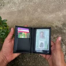 Carteira Slim Porta Cartão RG CNH Unissex Couro Sintético Premium Presente