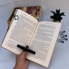 kit marcador de pagina mais  suporte anel para leitura livro