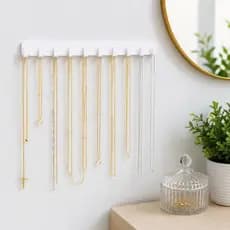 Porta Joias Organizador De Bijuteria De Parede Com Ganchos - Kit com 3 ou 6 Unidades