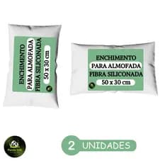 Kit Com 2 Unidades Baguete Enchimento decoração refil Sintetica para almofada 30x50 retangular