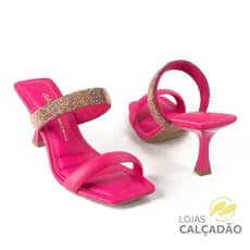 Tamanco Feminino Rosa Salto Alto Fino Lançamento Dakota Y0341 Original Envio Imediato