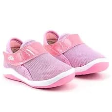 Tenis Infantil De Velcro Colors Rosa Bebe Femenino Kidy Conforto Original Envio Imediato
