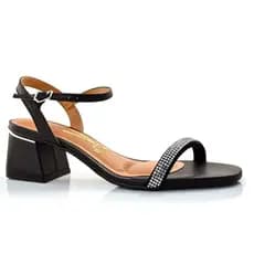 Sandalia Feminina Salto Grosso Baixo Bloco Vizzano Original Envio Imediato