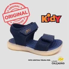 Sandália Infantil Menino Light Kidy 16301150002 Luzes Pisca-Pisca Conforto Ajuste Fácil