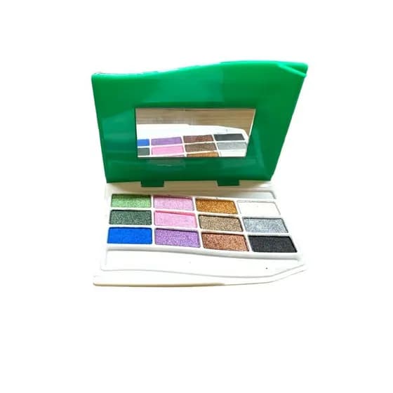4D Estojo de Sombras com Espelho 12 cores cintilantes