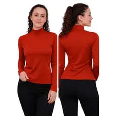 Blusa Térmica Feminina Peluciada de Gola Alta