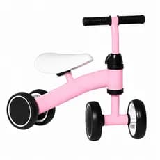 Bicicleta de Equilíbrio 4 Rodas Rosa