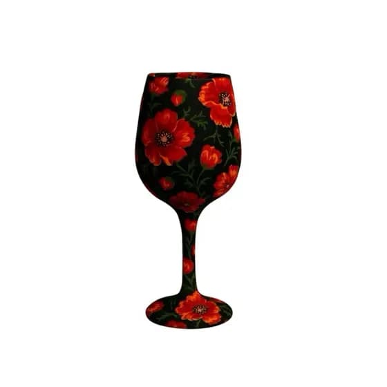 TAÇA DE VIDRO POMBA GIRA, Taça Artesanal de Tecido, Taça Personalizada Pomba Gira, Macumba, Maria Padilha, Umbanda