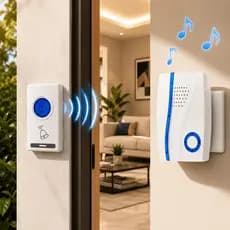 Campainha Wireless Sem Fio Digital LUKTON ML-A05 Bivolt Para Casa Loja Escritório