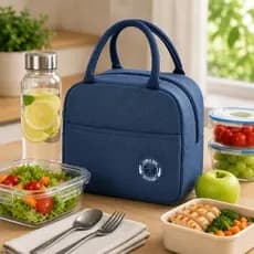 Bolsa Térmica Marmita Lancheira Térmica 4L Com Bolso Lateral Para Trabalho Escola Academia
