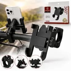 Suporte Celular Moto Bicicleta Universal 360° Guidão Ajustável Trava Reforçada Kapbom KA-ZP222