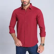 Camisa Masculina Social Premium Slim Fit Elegante Manga Longa Confortável Blusa Comprida Casual com Botão Esporte Fino