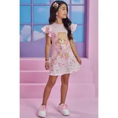 Vestido Infantil menina Kukiê em Molecotton