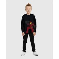 Camiseta Infantil Menino Manga Longa Os Vingadores em Algodão Malwee Kids