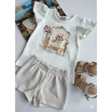 Conjunto Infantil Menina Cachorrinho Milon