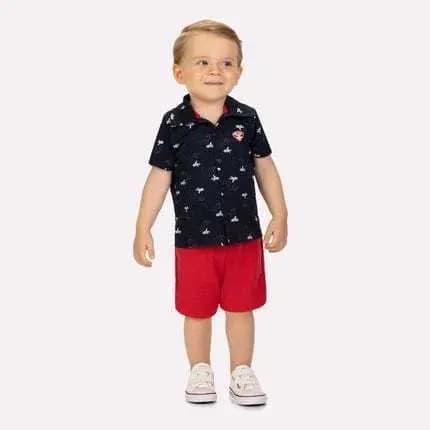 Conjunto Infantil Menino Aviões Kyly