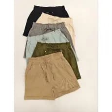 short sarja com Elastico  importado femininas modas M20116