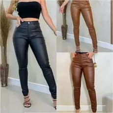 Calça Resinada importado femininas modas C0655