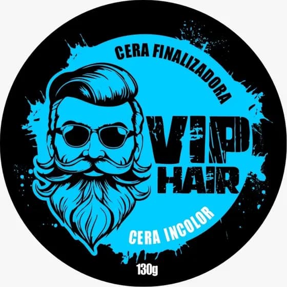 Cera Pomada Modeladora Finalizadora Vip Hair 130g Barba Cabelo Bigode - Unidade