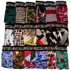 Kit com 10 Cuecas Boxer Adulto Envio Imediato microfibra cores variadas