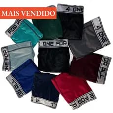Kit com 10 Cuecas Boxer Adulto Envio Imediato microfibra cores variadas