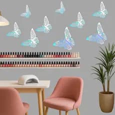 Adesivos  Borboleta  Decoração 3D KIT c/36  Para Festa de Aniversário Sala Quarto Casamento