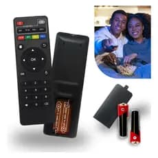 Kit 2 Controle Remoto Smart Tv Aparelho Tv Box Pro 4k Pilhas