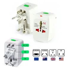 Adaptador Tomada Universal Padrão Internacional Para Viagens +150 Países  Bivolt  Eua UK US