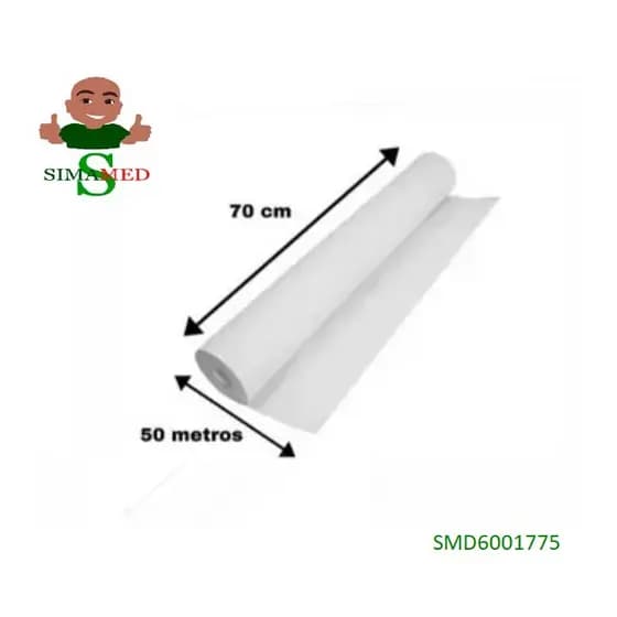 LENÇOL EM PAPEL DESCARTAVEL 70x50 CELULOSE  (6 ROLOS)