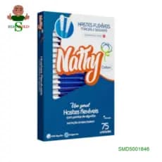 Hastes flexíveis Nathy 450 unid. (6 cxs com 75 und cada)