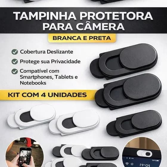 Protetor de Câmera Tampa de Webcam Notebook e Celulares Anti-espião Envio Rápido
