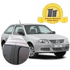 Adesivo Blackout Gol G4 (2 portas) p/ Coluna de Porta Preto Fosco Poroso