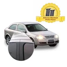 Adesivo Blackout Astra Portas p/ Coluna de Porta Preto Fosco Poroso