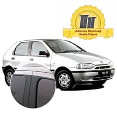 Adesivo Blackout Palio 96/03 (4 Portas) p/ Coluna de Porta Preto Fosco Poroso