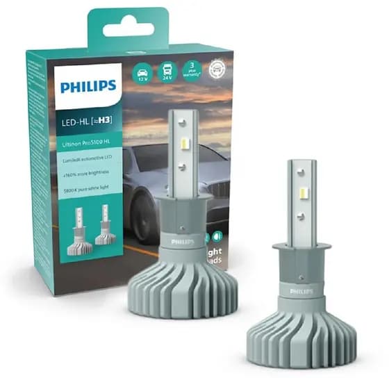 PAR Lâmpadas Led Philips HB3  HB4 6000k Ultinon