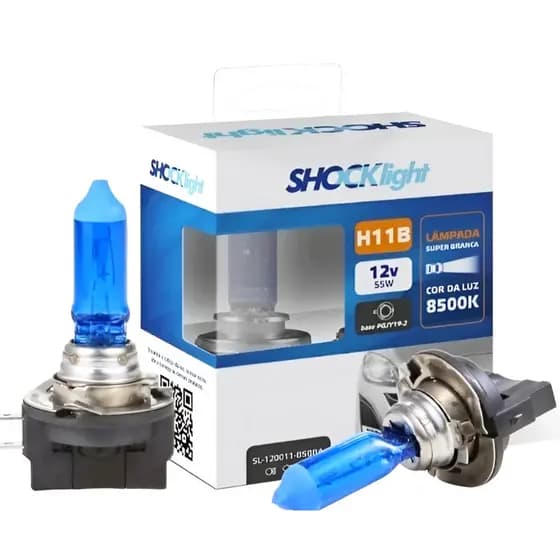 Lâmpadas Super Brancas Farol H11B  8500k + (W5W)