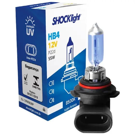 Lampada Super Brancas HB4 / 9006 8500K - 12V 51W REGISTRO INMETRO