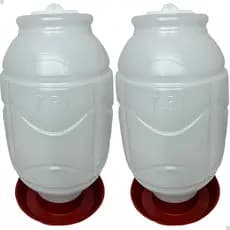 Kit 2 Bebedouro Automático Aves Galinhas Granja Galinheiro 7,5 Litros