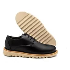 Sapato Oxford Social Casual Derby Elástico Conforto Masculino