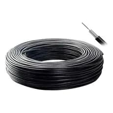 Cabo Coaxial Rgc58 50 Ohms 85% Preto 15m Rgc-58 - Preto