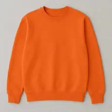 Moletom Flanelado Unissex Blusa de Frio Quentinha Gola Careca (Redonda) Quentinho Masculino e Feminino P ao GG Laranja