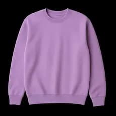 Moletom Unissex Gola Careca Flanelado LILÁS – Blusa de Frio Masculino e Feminino Inverno