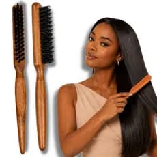 Escova Pente Disfarce Madeira Para Cabelo E Barba African Beauty