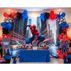 Painel de Festa Infantil Antirreflexo Decoração Homem Aranha/Spider-Man