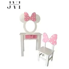 Penteadeira Infantil Minnie Mouse Pintada em Mdf