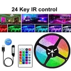 Fita Led RGB 10M Controle Remoto Usb Decoração TV PC