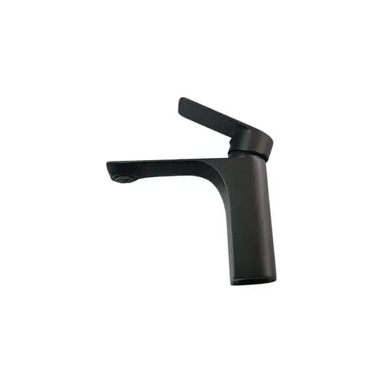 Torneira Monocomando Banheiro Preto Fosco Misturador Quente Fria Metal Luxo