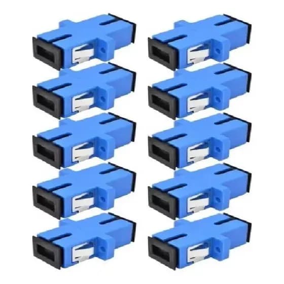 25 Unidades Do Adaptador De Fibra Óptica Sc Simplex Sm Azul